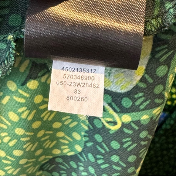 WHBM Tropical Floral Green Sleeveless Halter Maxi Dress 2 - Picture 12 of 12